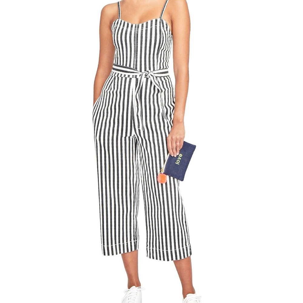 Rachel Rachel Roy Striped Denim Jumpsuit